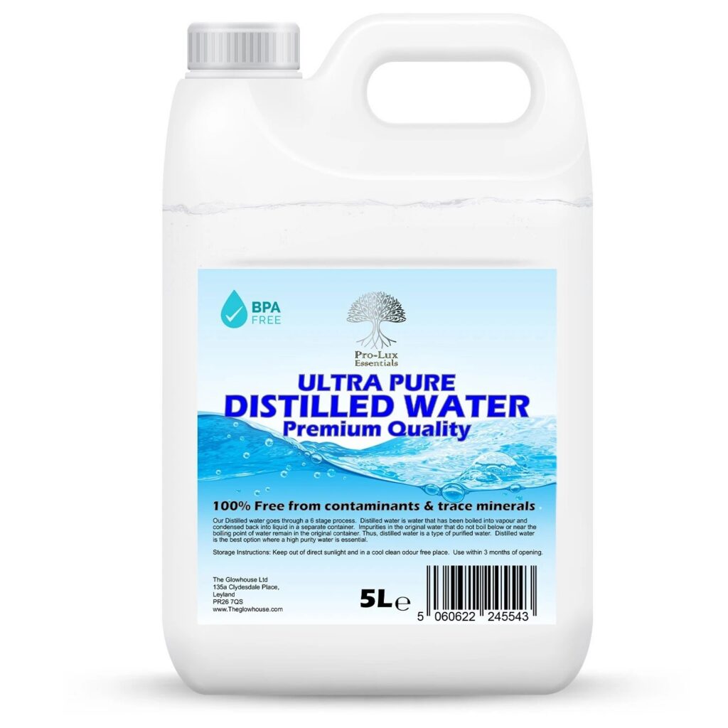 Distilled water product used for ultrasonic vinyl cleaning.